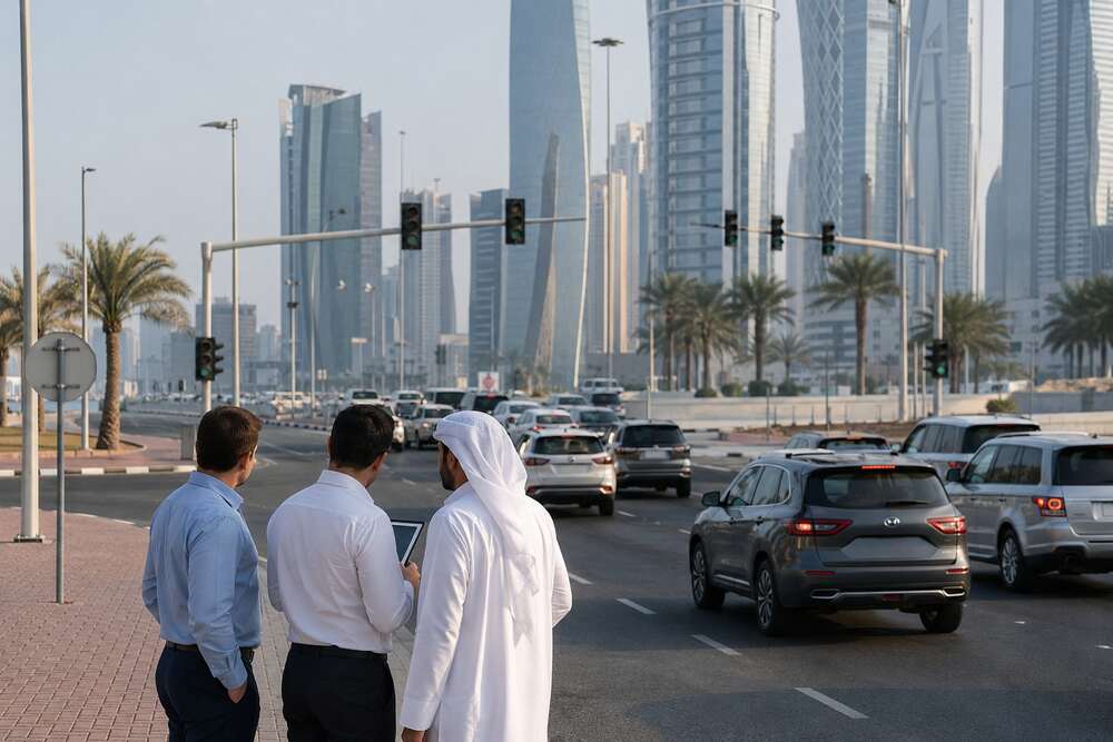 Qatar Traffic General Directorate discussion on Doha traffic congestion solutions